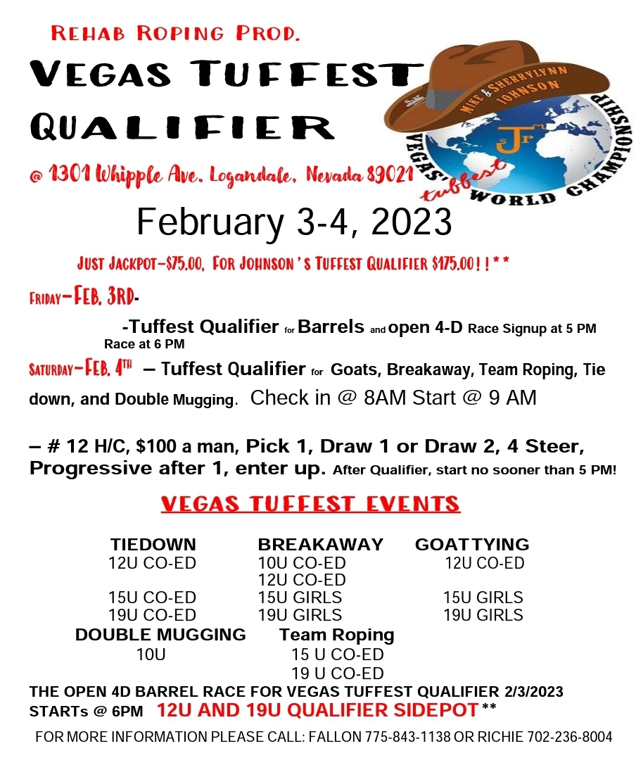 Vegas Tuffest Qualifier Schedule Johnson Sportline