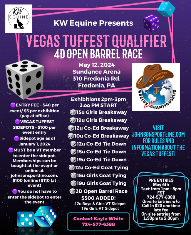 Vegas Tuffest Qualifier Schedule Johnson Sportline
